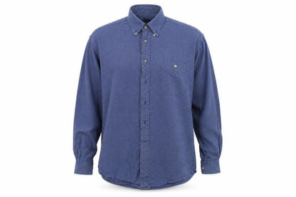 Mens UK Size L sport reed Blue  Button-Up Long Sleeve Casual Shirt