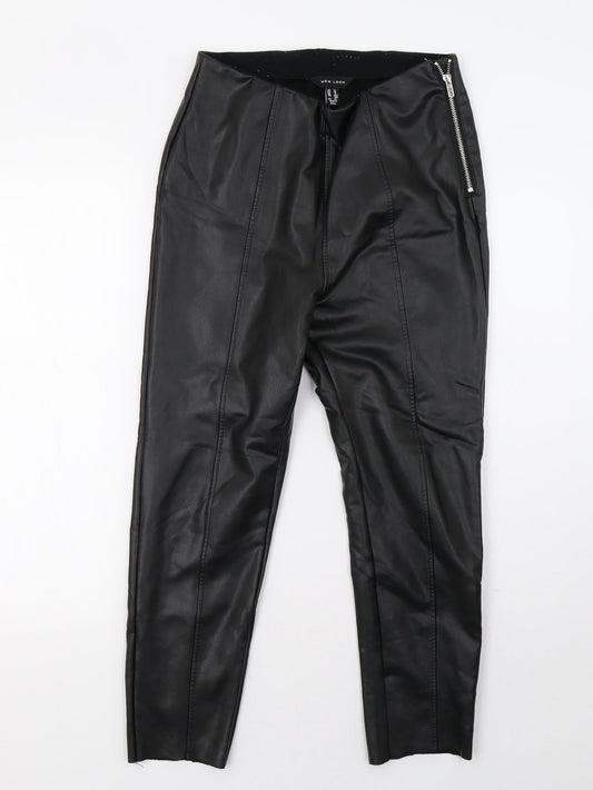 New Look Womens Black   Trousers  Size 12 L26 in