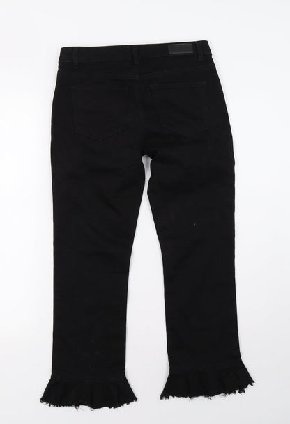 Only Womens Black  Denim Straight Jeans Size 10 L26 in