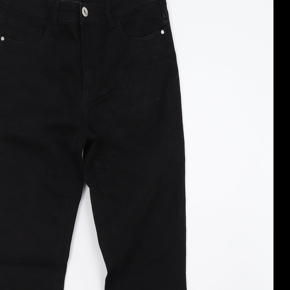 Only Womens Black  Denim Straight Jeans Size 10 L26 in