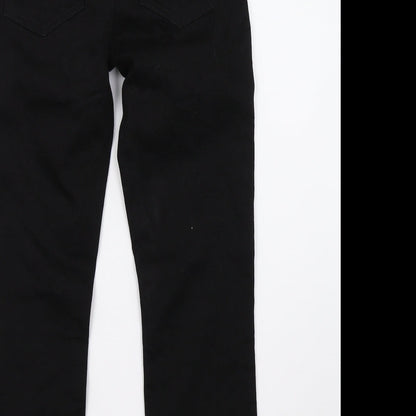 Only Womens Black  Denim Straight Jeans Size 10 L26 in