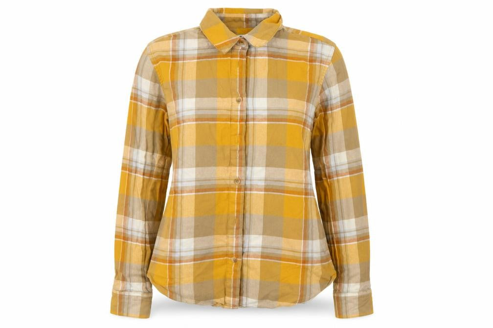 Womens UK Size 2XS Preworn Yellow Basic Button-Up
