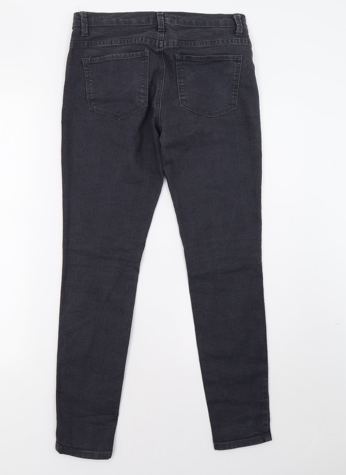 FOREVER 21 Womens Grey  Denim Straight Jeans Size 8 L28 in