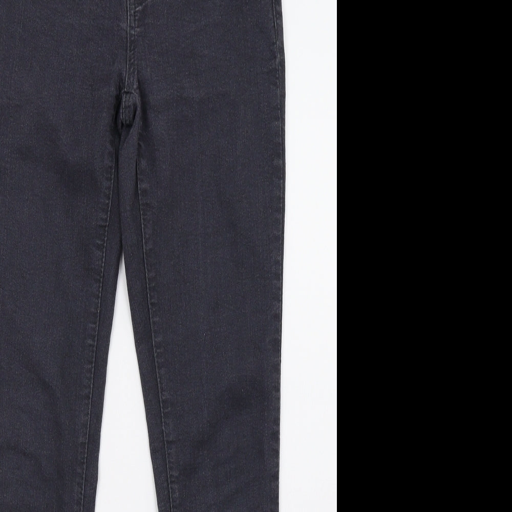 FOREVER 21 Womens Grey  Denim Straight Jeans Size 8 L28 in