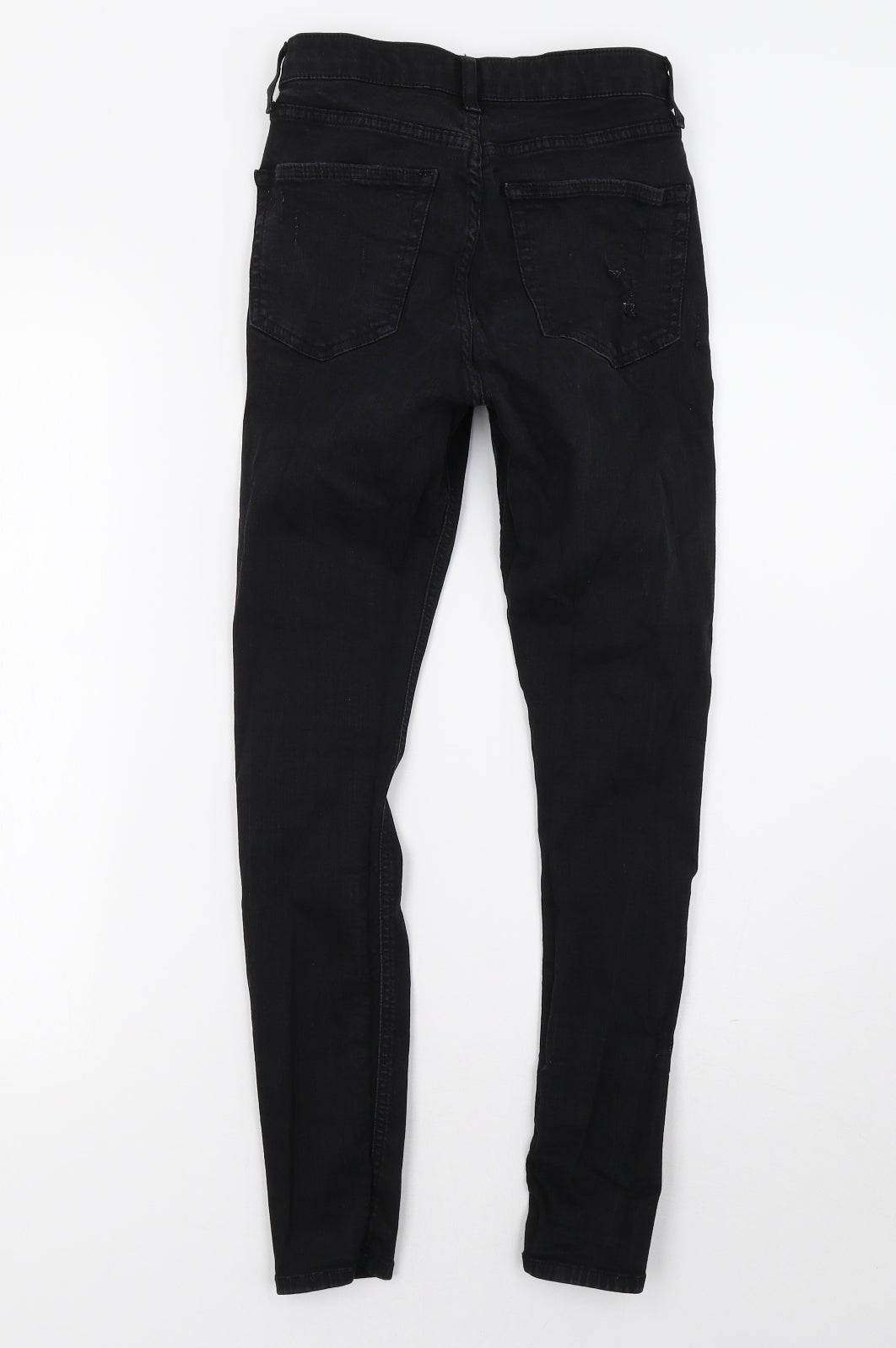 Topshop Womens Black  Denim Skinny Jeans Size 28 L32 in
