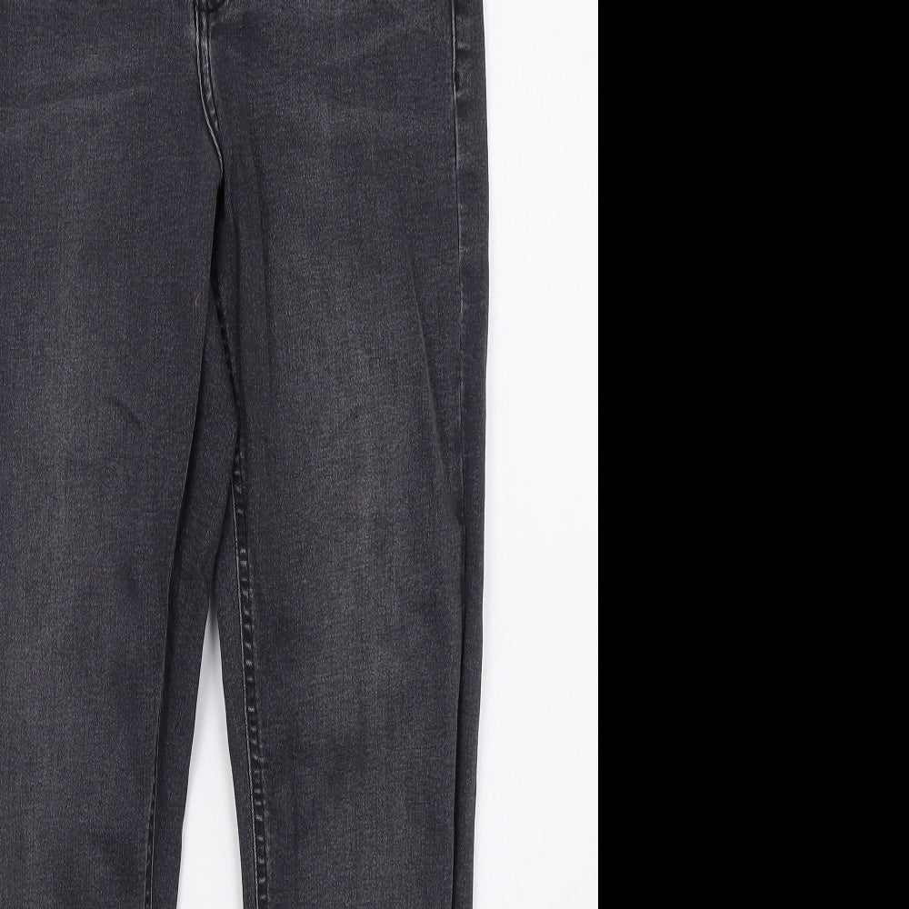 Topshop Womens Grey  Denim Skinny Jeans Size 28 L30 in