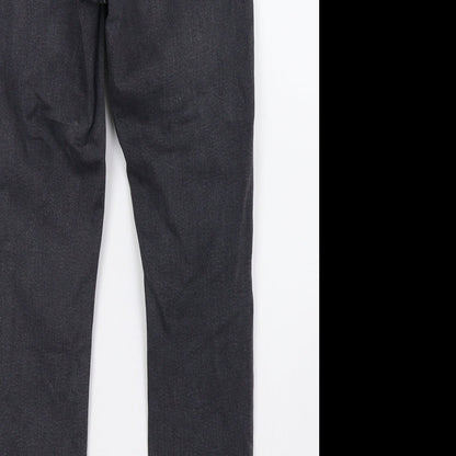 Topshop Womens Grey  Denim Skinny Jeans Size 28 L30 in