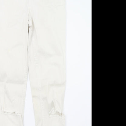 New Look Womens White  Denim Skinny Jeans Size 8 L32 in