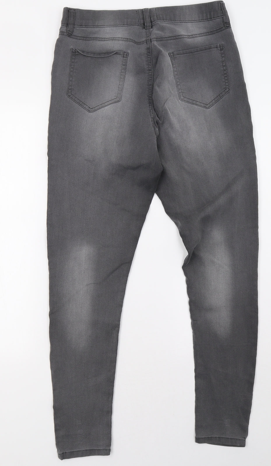 F&F Womens Grey  Denim Jegging Trousers Size 10 L32 in