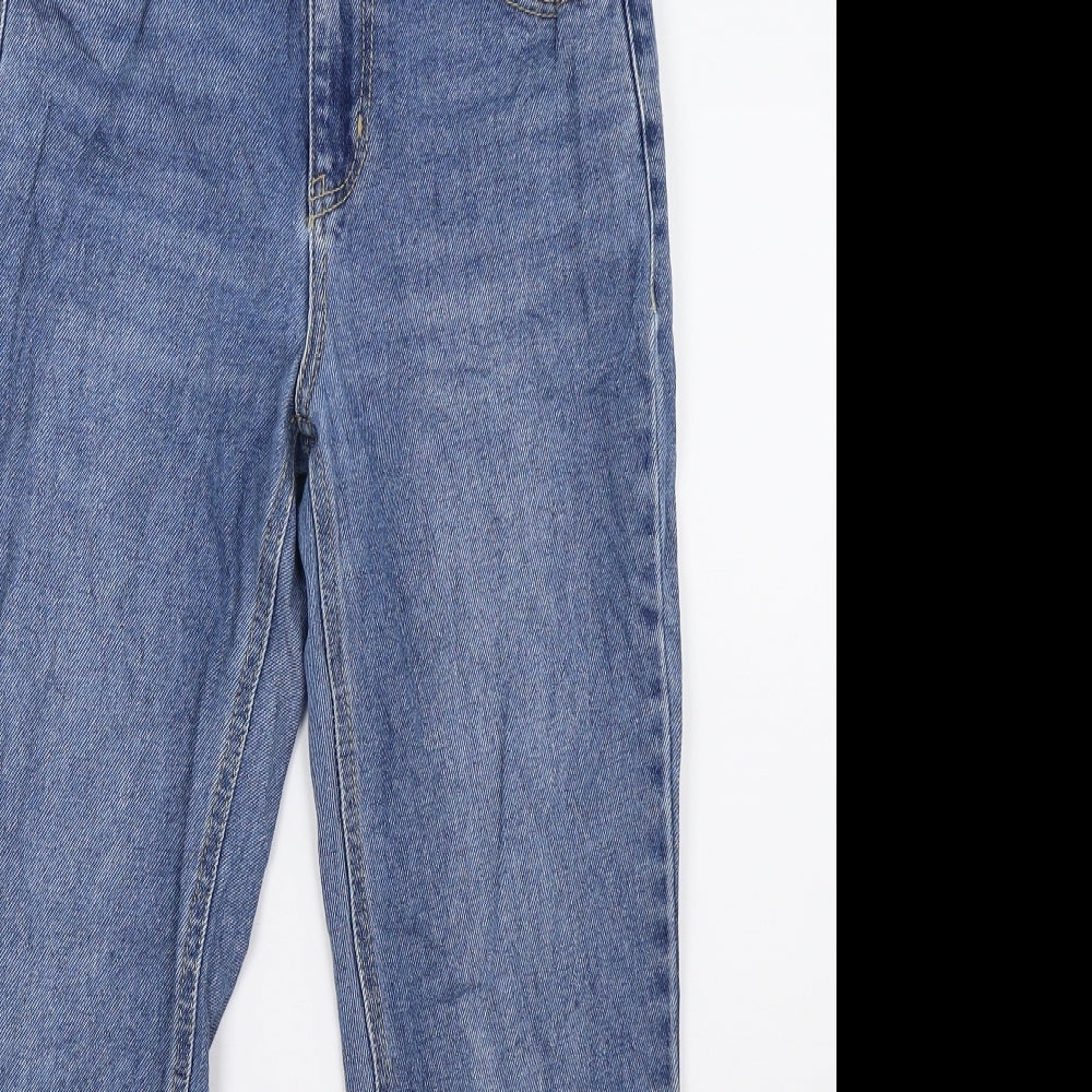 Womens UK Size 6 Preworn Regular Fit Straight Blue Jeans