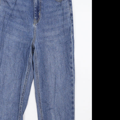 Womens UK Size 6 Preworn Regular Fit Straight Blue Jeans
