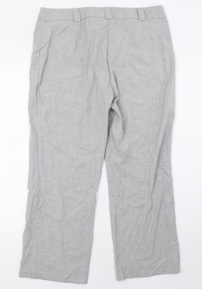 Kaleidoscope Womens Grey   Trousers  Size 14 L29 in
