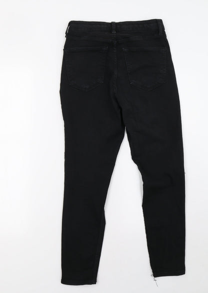 Topshop Womens Black  Denim Skinny Jeans Size 28 L30 in