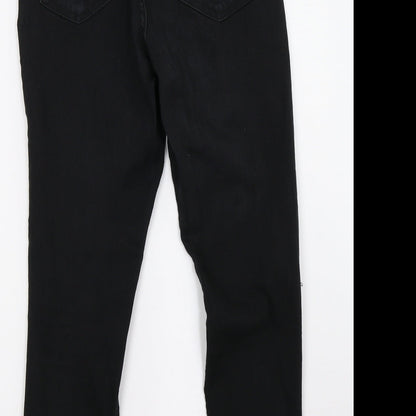 Topshop Womens Black  Denim Skinny Jeans Size 28 L30 in
