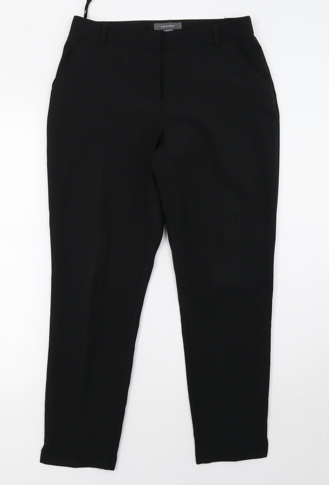 Primark Womens Black   Trousers  Size 10 L28 in