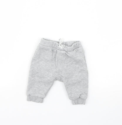 Nutmeg Baby Grey   Jogger Trousers Size 0-3 Months