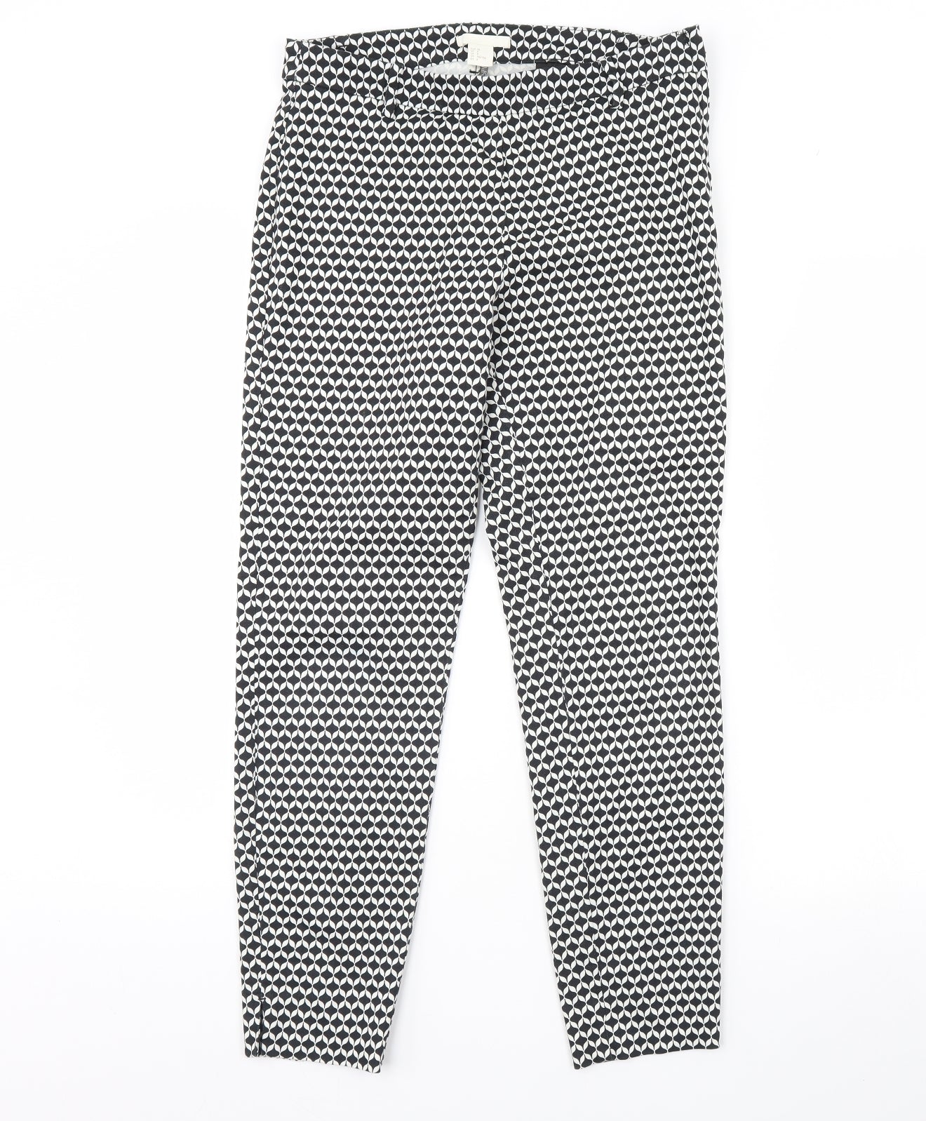 Womens UK Size 10 H&M Regular Fit  Black Trousers
