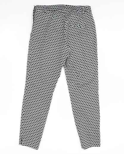 Womens UK Size 10 H&M Regular Fit  Black Trousers