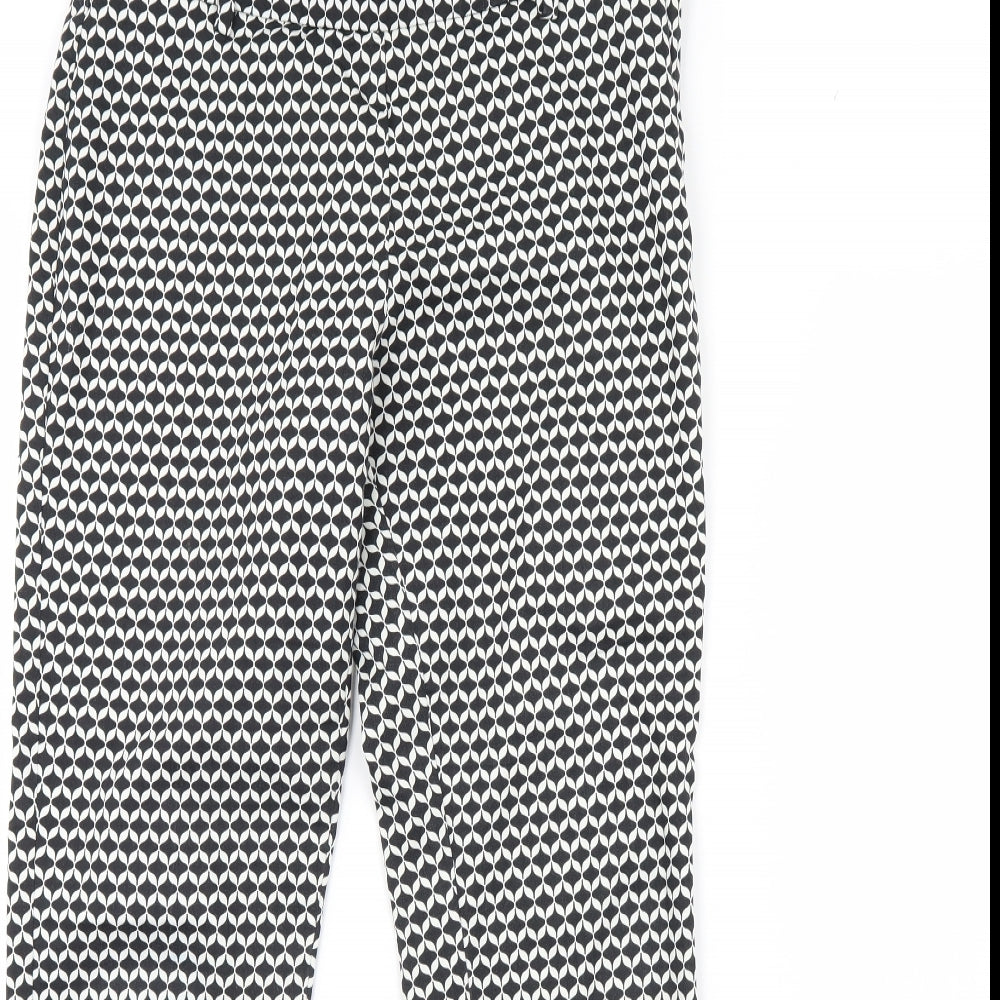 Womens UK Size 10 H&M Regular Fit  Black Trousers