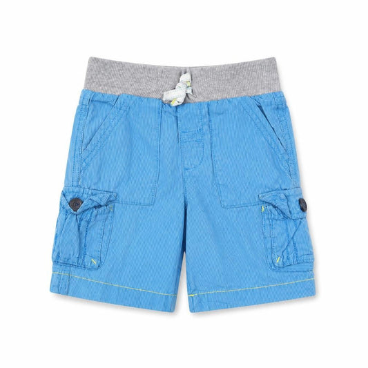 Cherokee Boys Blue Striped  Chino Shorts Size 4 Years