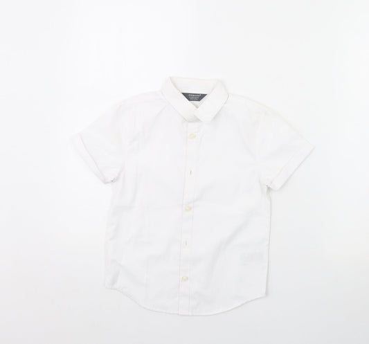 Primark Boys White   Basic Button-Up Size 5 Years