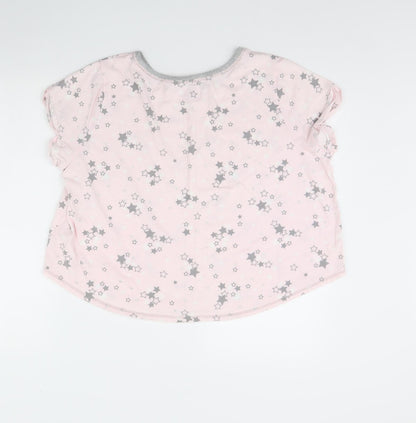 Time to Dream Womens Pink Solid  Cami Pyjama Top Size L