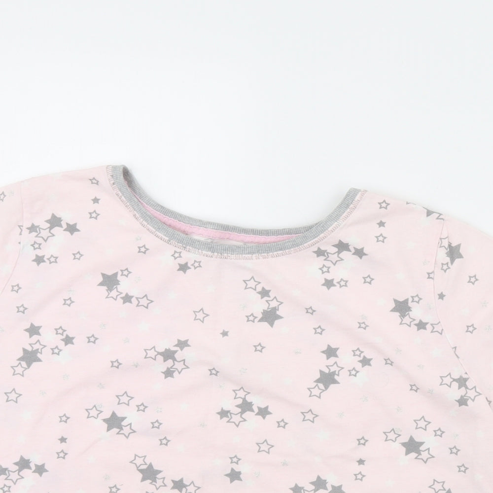 Time to Dream Womens Pink Solid  Cami Pyjama Top Size L