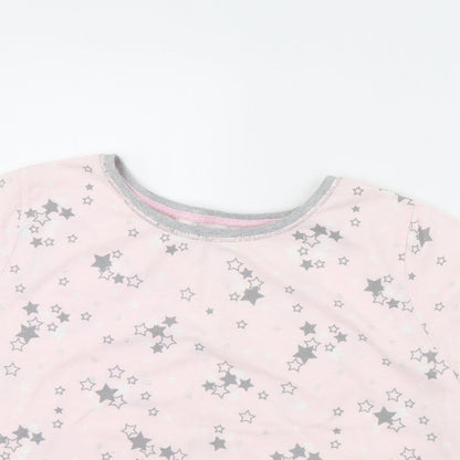 Time to Dream Womens Pink Solid  Cami Pyjama Top Size L