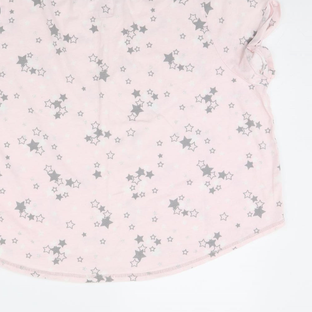 Time to Dream Womens Pink Solid  Cami Pyjama Top Size L