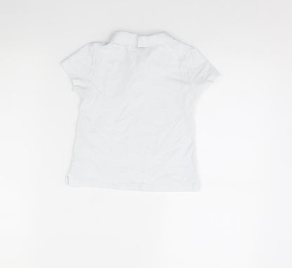 Smart start Girls White   Basic Polo Size 6 Years