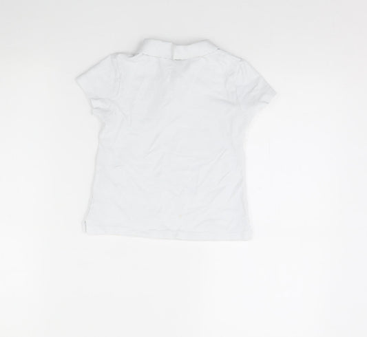 Smart start Girls White   Basic Polo Size 6 Years
