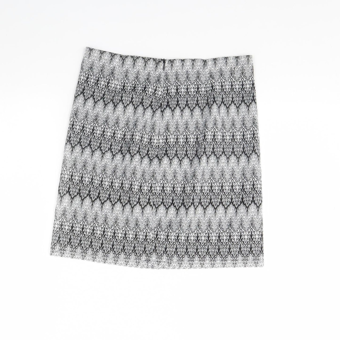 Daisy Street Womens Black Geometric  Mini Skirt Size 10