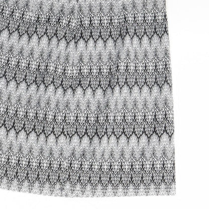 Daisy Street Womens Black Geometric  Mini Skirt Size 10