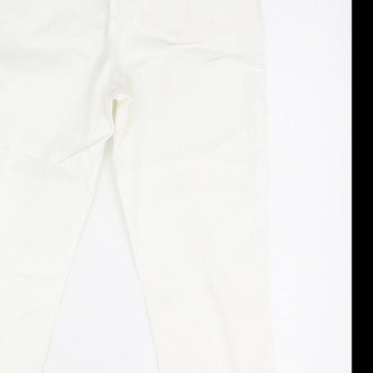 Womens UK Size 10 Maine Regular Fit  White Trousers