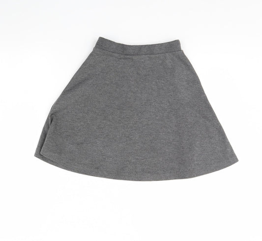 Back To School Girls Grey   Flare Skirt Size 7 Years