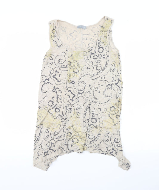 Per Una Womens Beige Fair Isle  Basic Tank Size 10