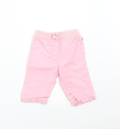 Debenhams Baby Pink   Track Pants Trousers Size 3-6 Months