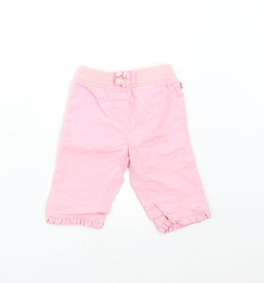Debenhams Baby Pink   Track Pants Trousers Size 3-6 Months
