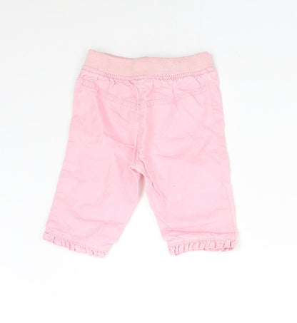 Debenhams Baby Pink   Track Pants Trousers Size 3-6 Months