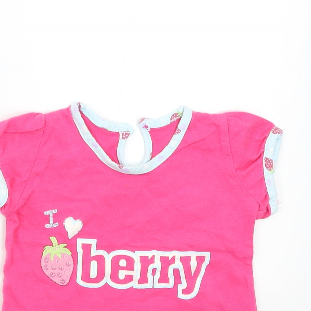 M&S Baby Pink   Basic T-Shirt Size 3-6 Months