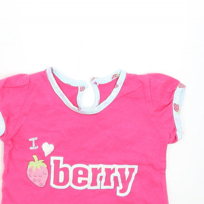 M&S Baby Pink   Basic T-Shirt Size 3-6 Months