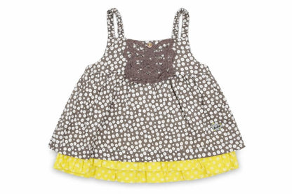 Confetti Baby Brown Polka Dot  Shift  Size 6-9 Months