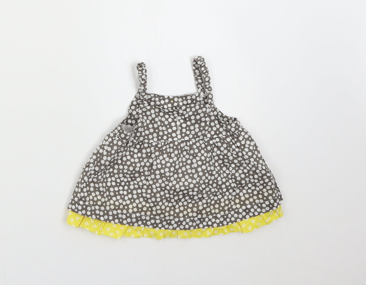 Confetti Baby Brown Polka Dot  Shift  Size 6-9 Months