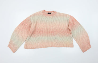 Womens UK Size M New Look Pink Pullover Jumper