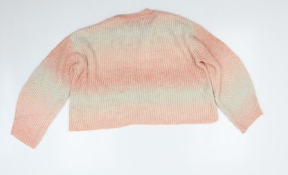 Womens UK Size M New Look Pink Pullover Jumper