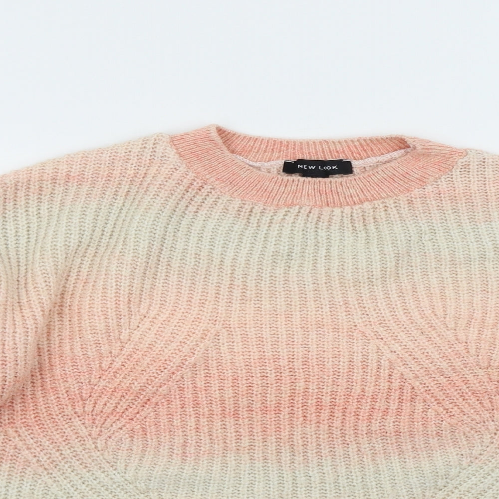 Womens UK Size M New Look Pink Pullover Jumper