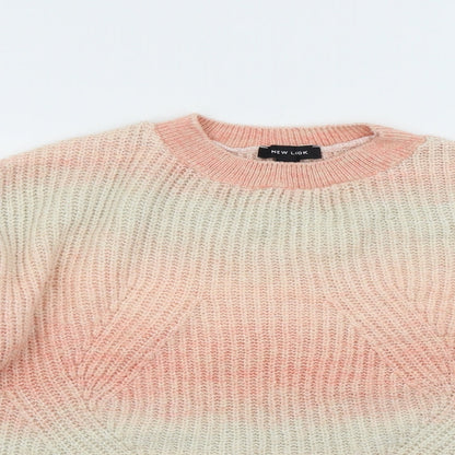 Womens UK Size M New Look Pink Pullover Jumper
