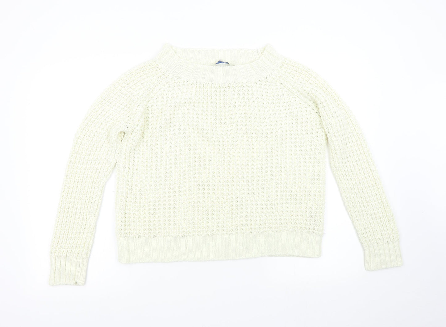 Womens UK Size 12 Peacocks Beige Pullover Jumper