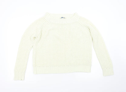 Womens UK Size 12 Peacocks Beige Pullover Jumper