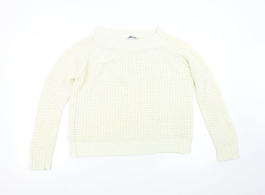 Womens UK Size 12 Peacocks Beige Pullover Jumper